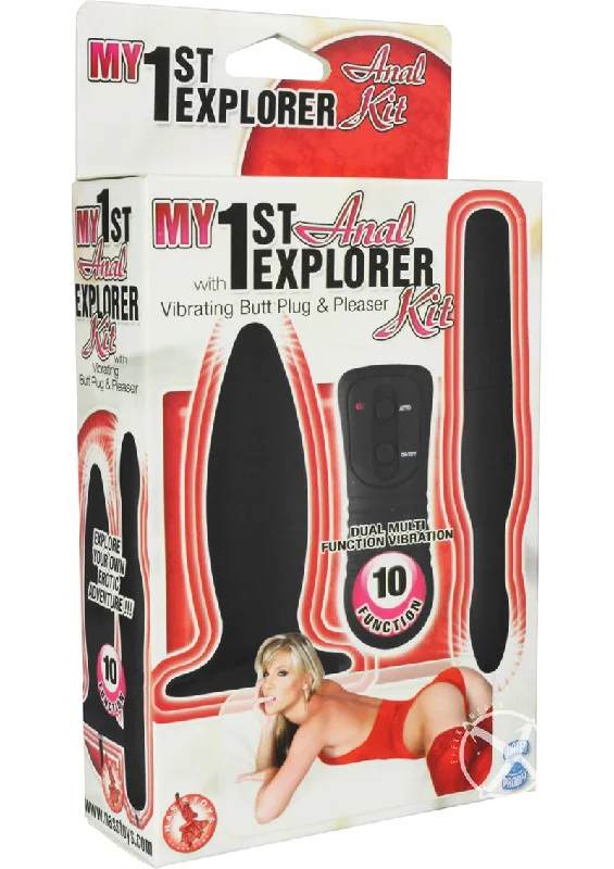 anal toys with adjustable size-My 1st Anal Explorer Kit Black