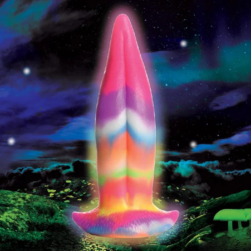 dildo beginner resources-Unicorn Kiss Tongue Glow In The Dark Silicone Dildo