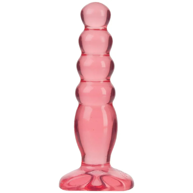 anal toys with sleek texture-Crystal Jellies Anal Delight - Pink