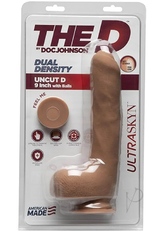 dildo shape innovations-9-Inch Caramel Uncut Dildo with Balls - Realistic Dual Density ULTRASKYN Pleasure