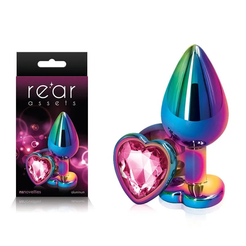 anal toys with firm finish-Rear Assets Multi  Heart