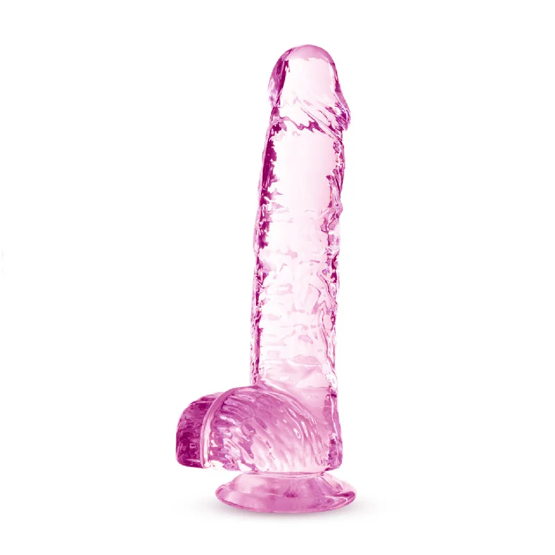 dildo support trends-Naturally Yours 6" Crystalline Dildo - Rose