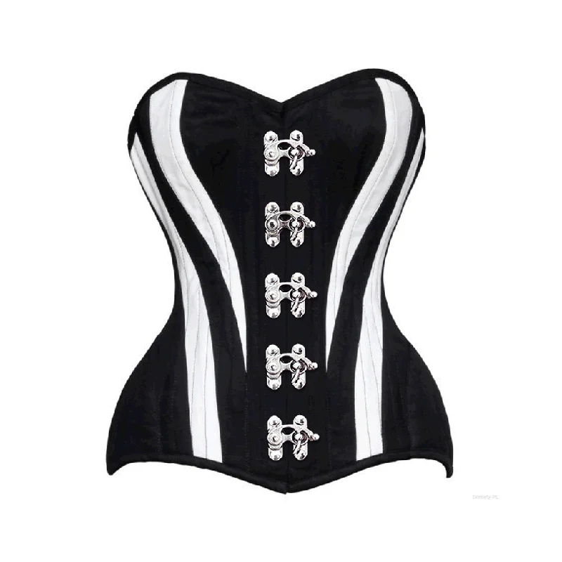 Corset for fitness enthusiasts-Kalliyan Gothic Authentic Steel Boned Overbust Corset