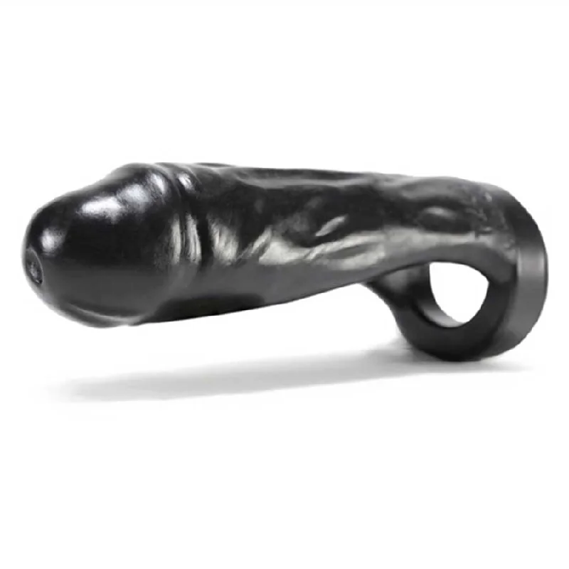 cock ring comfort benefits guide-Oxballs Silicone Thug Black Double Penetration Cock Ring