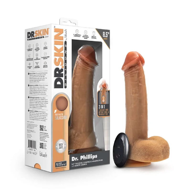 dildo length resources-Dr. Skin Silicone Dr. Phillips 8.5 inches Thrusting Dildo