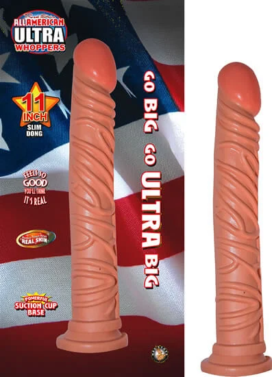 dildo cold resources-All American Ultra Whopper 11 inches Slim Flesh Dildo