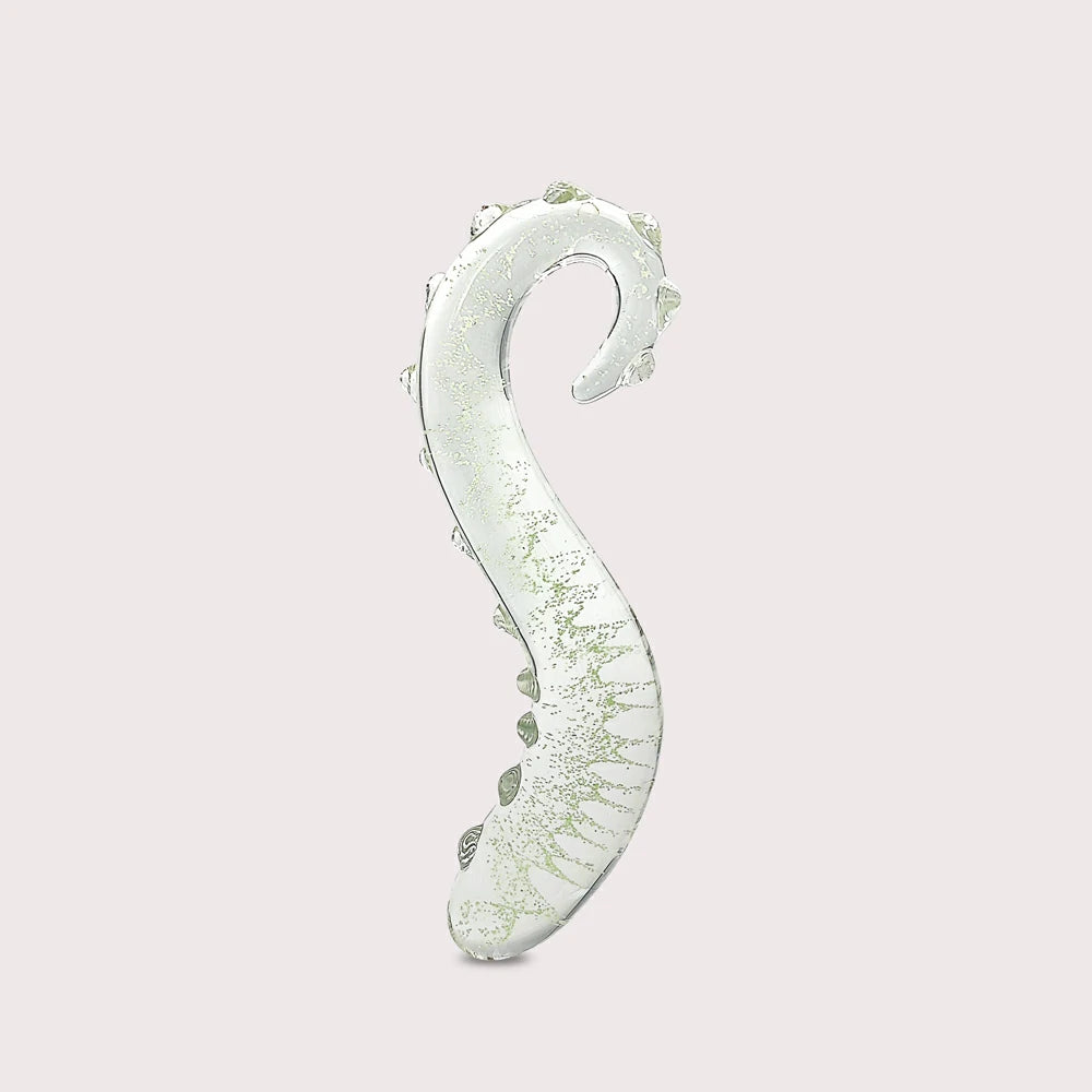 dildo comfort feedback-Glow In the Dark Glass Tentacle Dildo