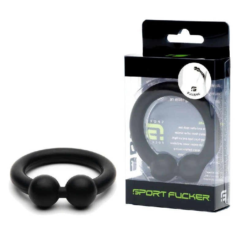 cock ring online reviews-Sport Fucker Black Bullring Cock Ring