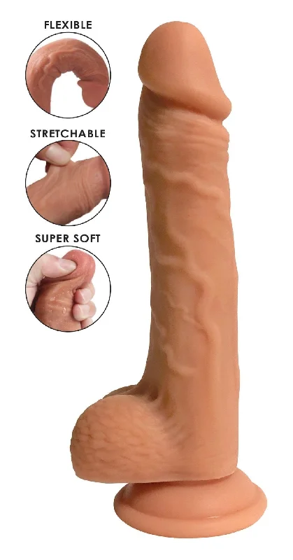 dildo aesthetic reviews-Easy Riders Dual Density Silicone Dildo - 9 Inch