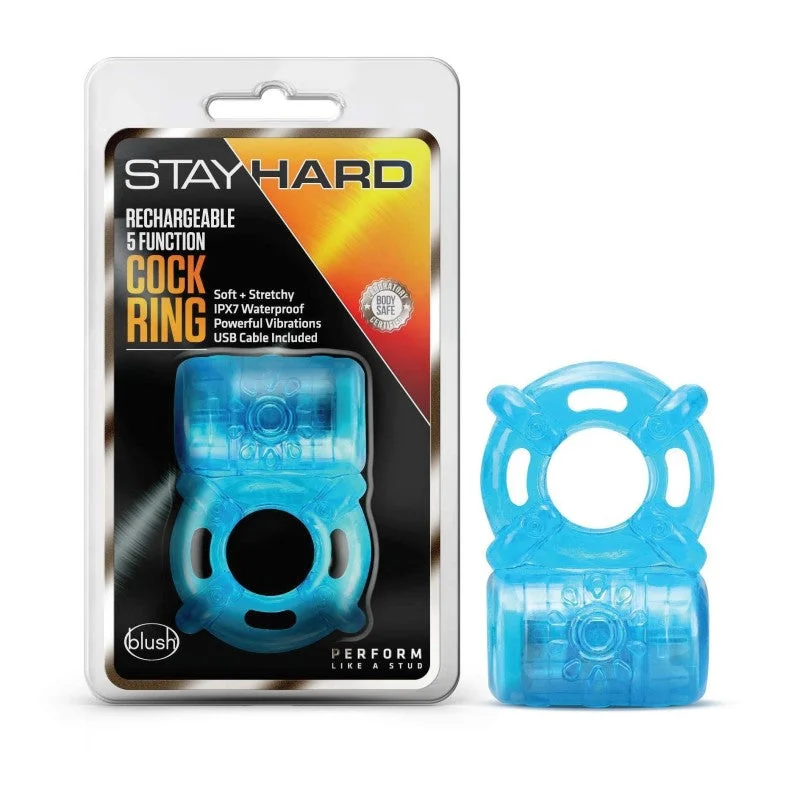 cock ring vibration reviews guide-Stay Hard Rechargeable 5 Function Vibrating Cock Ring