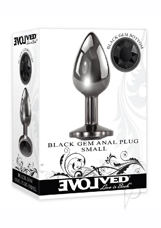 anal toys for couple playtime-Black Gem Anal Plug Small