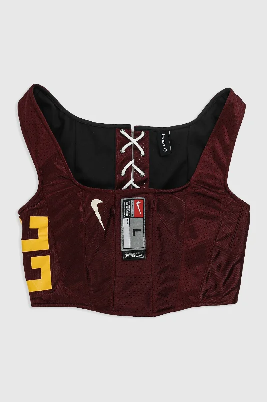 Corset with denim fabric-Rework Arizona State Football Corset - S