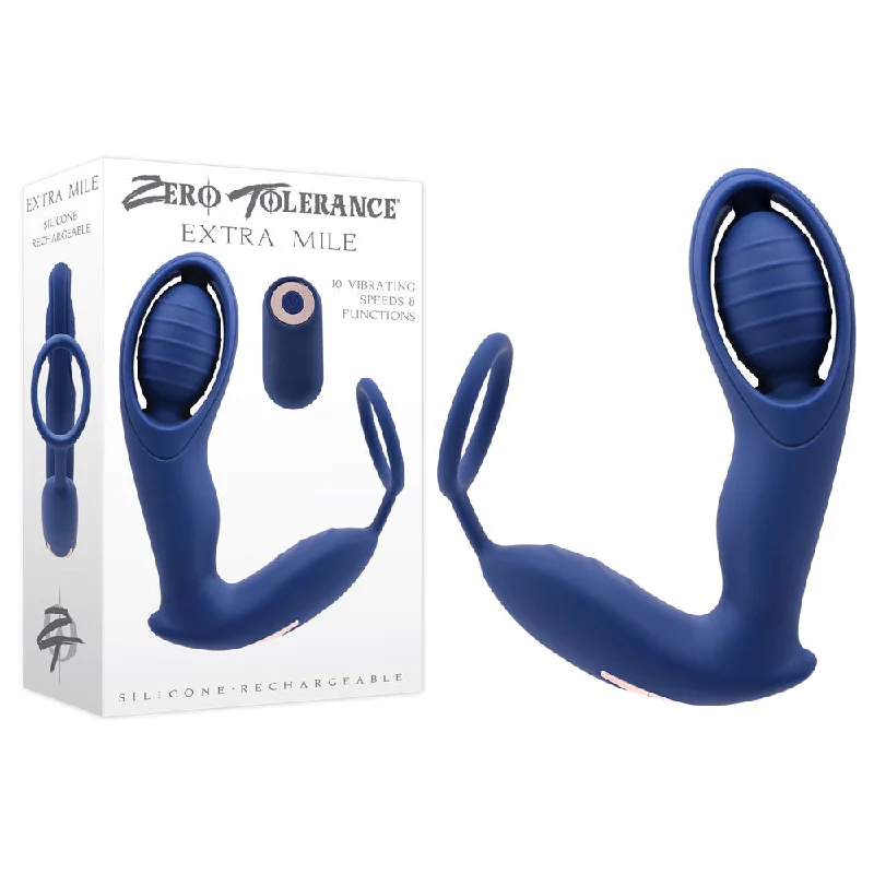 anal toys for anal beginners-Zero Tolerance EXTRA MILE -  USB Rechargeable Vibrating Prostate Massager