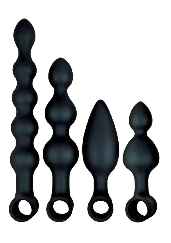 anal toys for sensory fun-Anal-Ese Collection Silicone Rechargeable Vibrating Anal Fantasy Kit