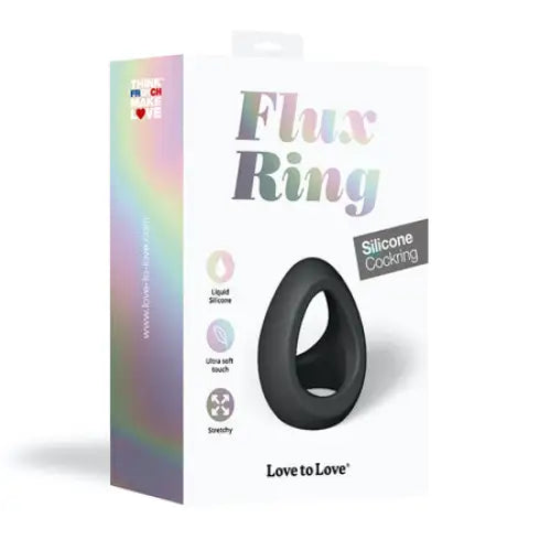 cock ring luxury guide solutions-Love to Love Flux Ring Silicone Cockring Noir