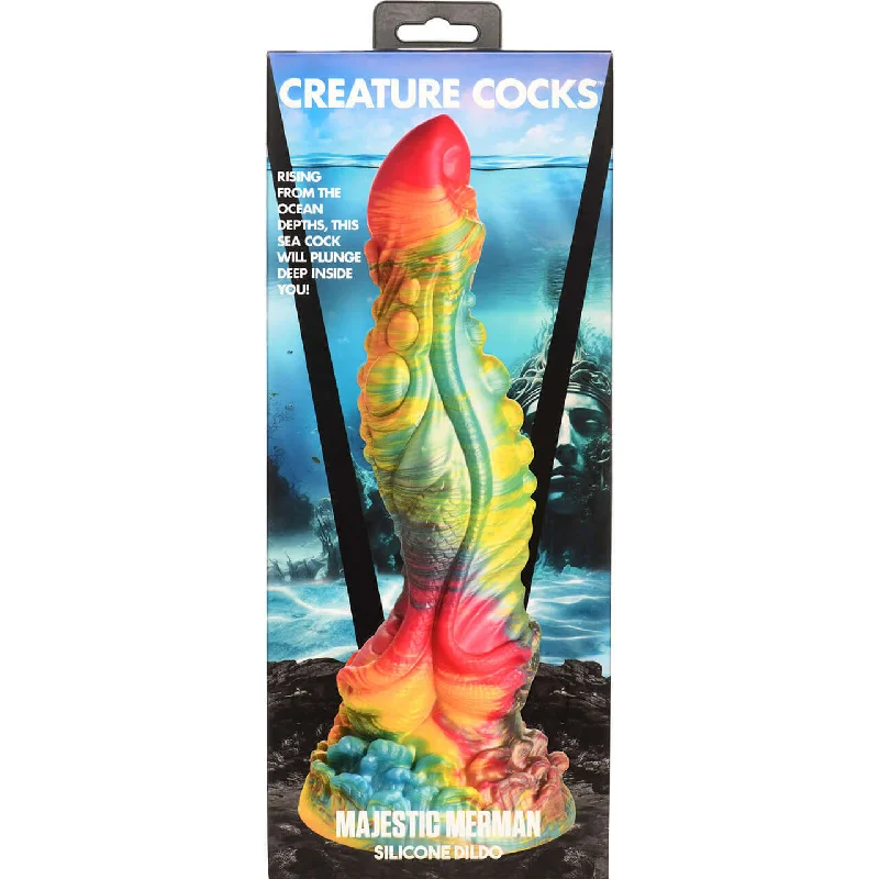 dildo flexibility tutorials-Creature Cocks Majestic Merman 10” Dildo – Extra-Long Fantasy Pleasure