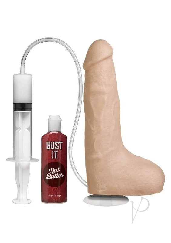 dildo hygiene experiments-Doc Johnson Bust It 8.5" Realistic Ejaculating Dildo White