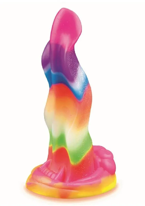 dildo innovative designs-Alien Nation Venomous Glow-in-the-Dark Silicone Creature Dildo - Gold