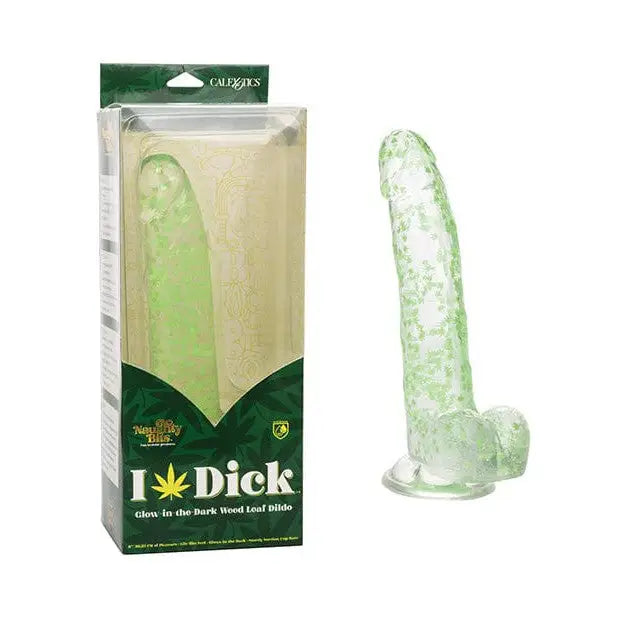 dildo color trends-Naughty Bits I Leaf Dick Glow In The Dark Herb Leaf Dildo