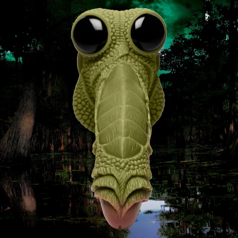 dildo waterproof testimonials-Swamp Monster  Scaly Silicone Dildo