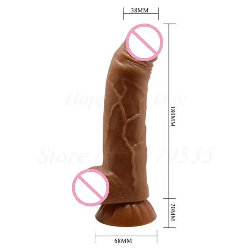 dildo price reviews-7.8 Inch Skin feeling Realistic Dildo soft Liquid Can worn Penis With Suction Cup Sex Toys for Woman Strapon Female Masturbation