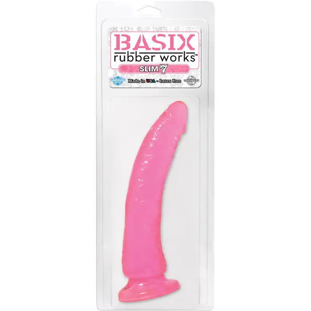 dildo discount testimonials-Basix Rubber Works Slim 7" Dildo with Suction Cup