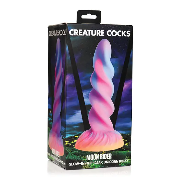 dildo safety tutorials-Creature Cocks Moon Rider Unicorn Dildo