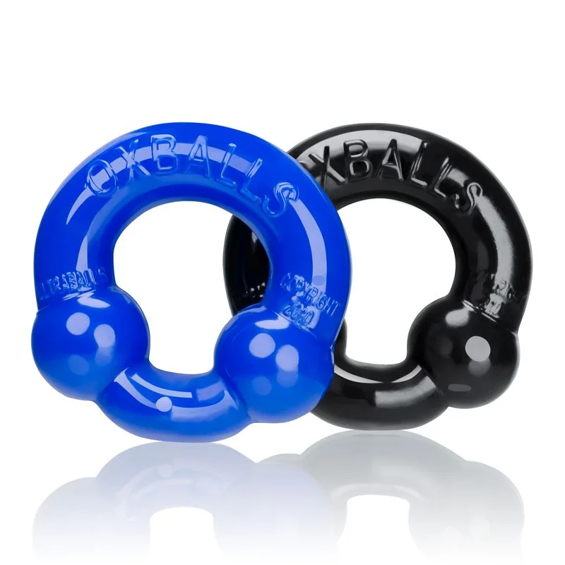 cock ring style reviews-Ultraballs 2 Pk Cockring Black And Police Blue