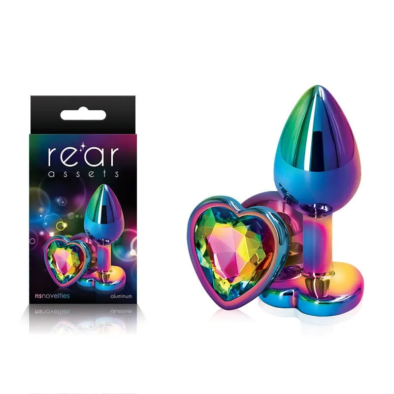 anal toys with sleek grip-Rear Assets Multi  Heart