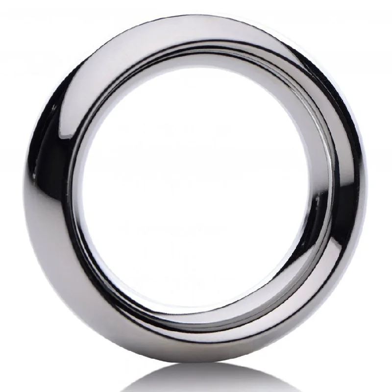 cock ring care hacks guide-1.5 Inch Stainless Steel Thick Metal Donut Cock Ring by Master Series