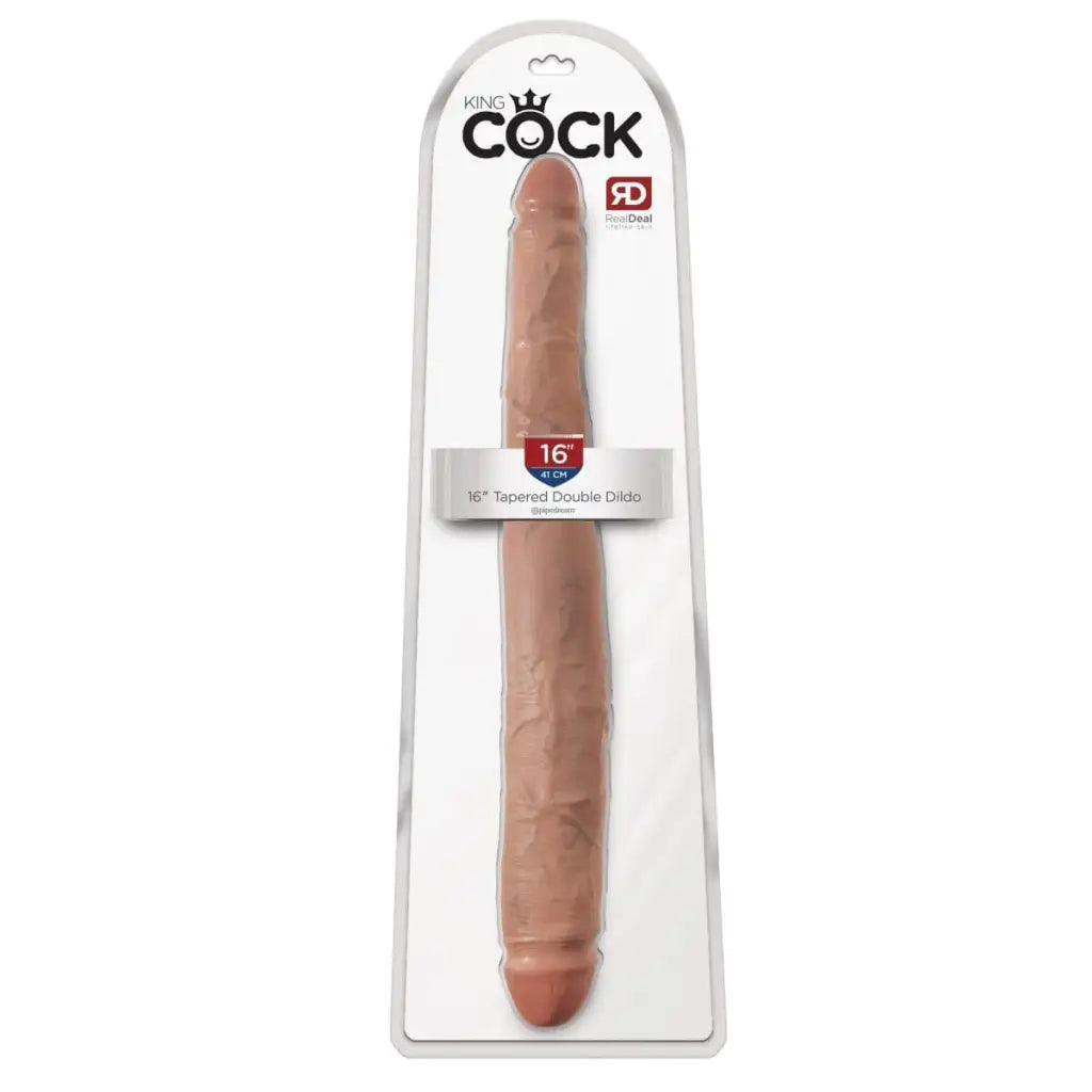 dildo girth trends-King Cock 16" Tapered Double Ended Dildo