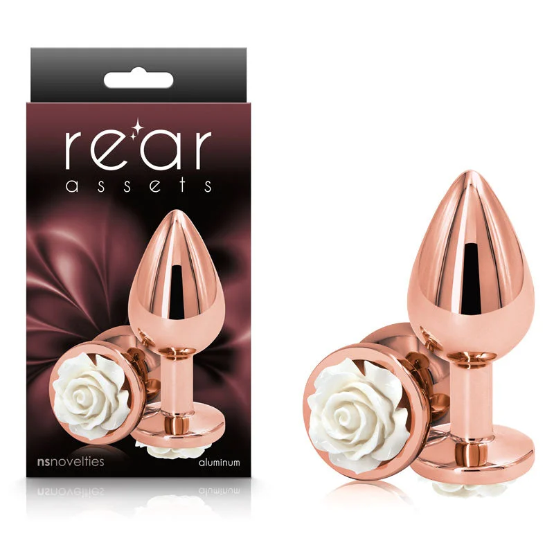 anal toys with smooth base-Rear Assets Rose - Medium