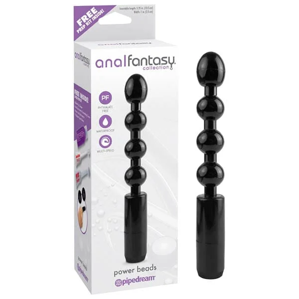 anal toys with flexible body-Anal Fantasy Collection Power Beads