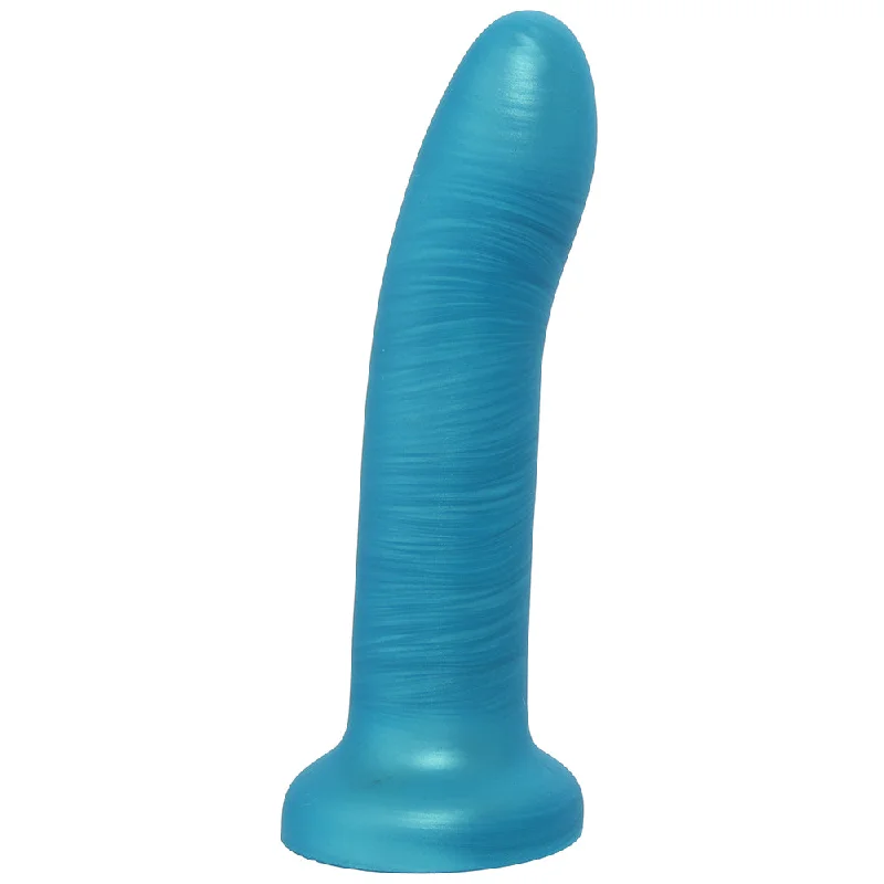 dildo texture sensations-Royals Charlie 6 Inch Soft Silicone Dildo in Teal