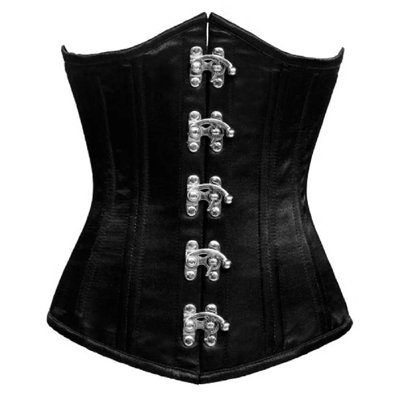 Corset with side clasps-Kachina Authentic Steel Boned Waist Training Underbust Corset