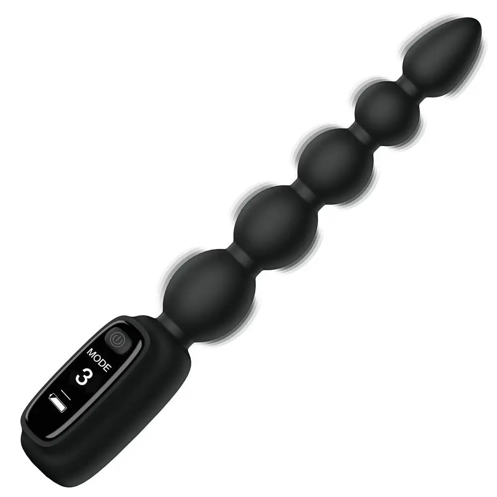 anal toys with compact size-Play Hard Digital Silicone Anal Beads