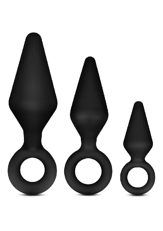 anal toys with smooth design-Anal Adventures Platinum Silicone Loop Plug Kit