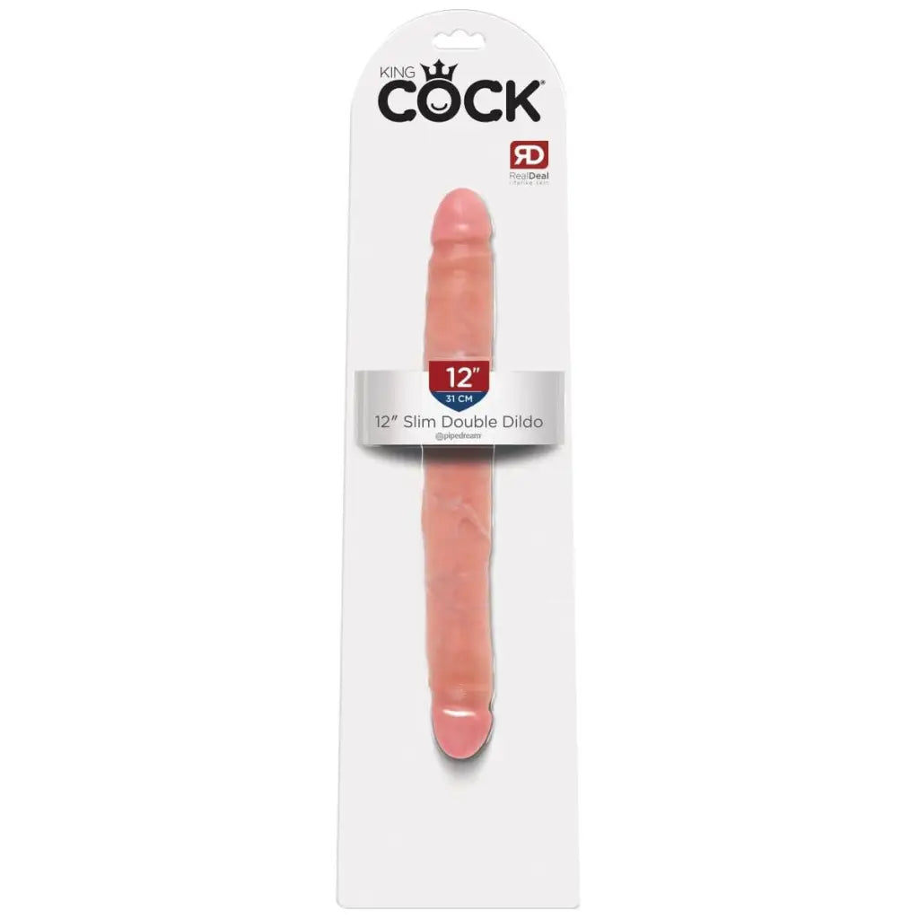 dildo trendy accessories-King Cock 12" Slim Double Ended Dildo