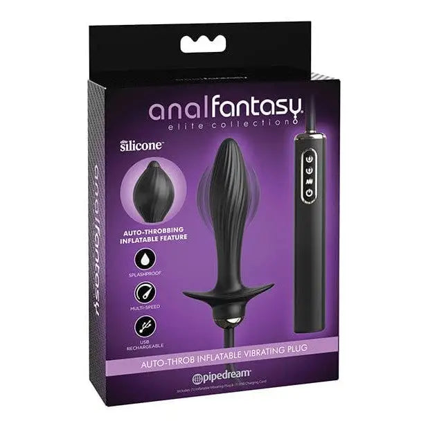 anal toys with sleek design-Anal Fantasy Elite Collection Auto Throb Inflatable Vibrating Plug