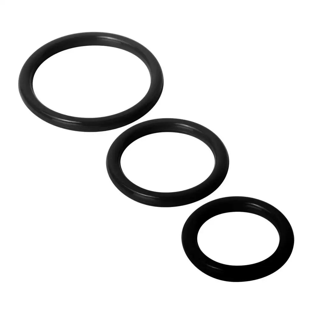 cock ring durability solutions guide-Trinity Silicone Cock Rings - Set of 3