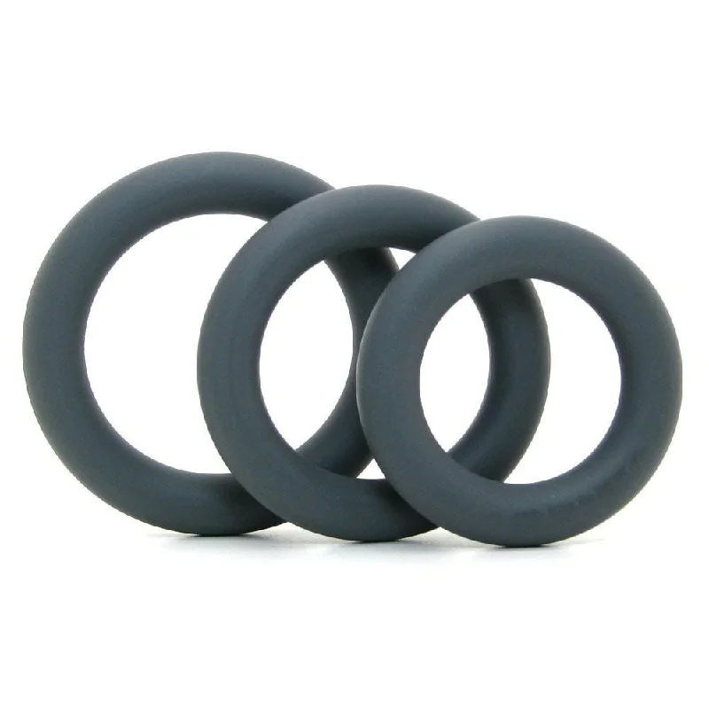 cock ring couple reviews guide-Soft and Thick Silicone Penis Performance C-Ring Kit by Optimale