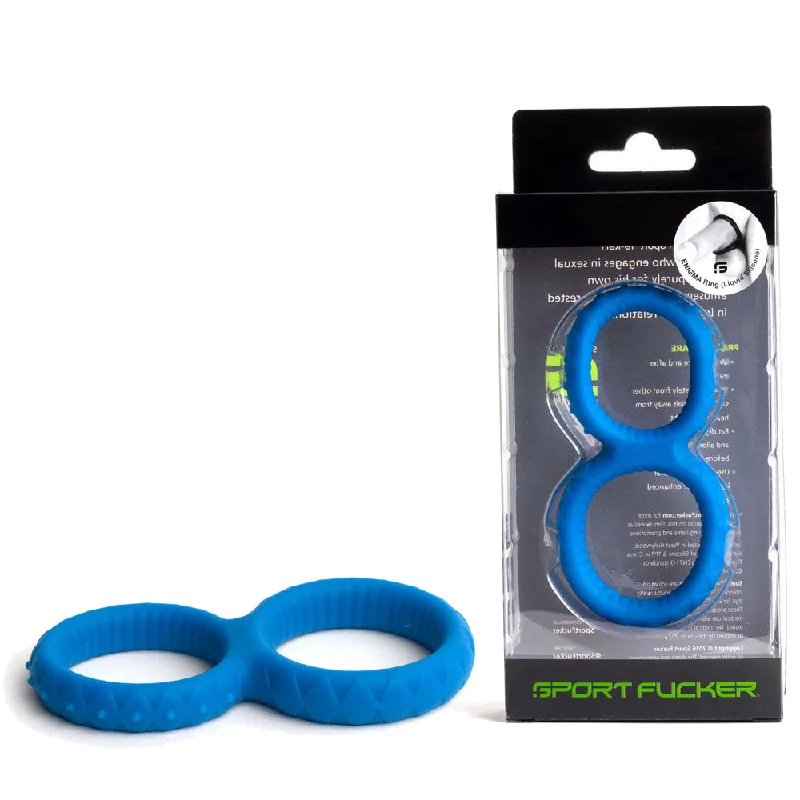 cock ring for solo use-Sport Fucker Enigma Cock Ring Blue