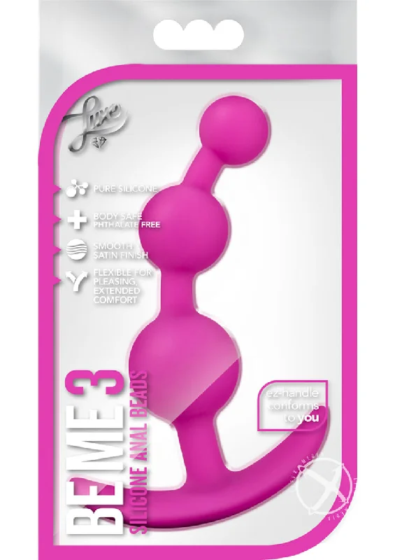 anal toys with stretchable material-Luxe Be Me 3 Fuchsia