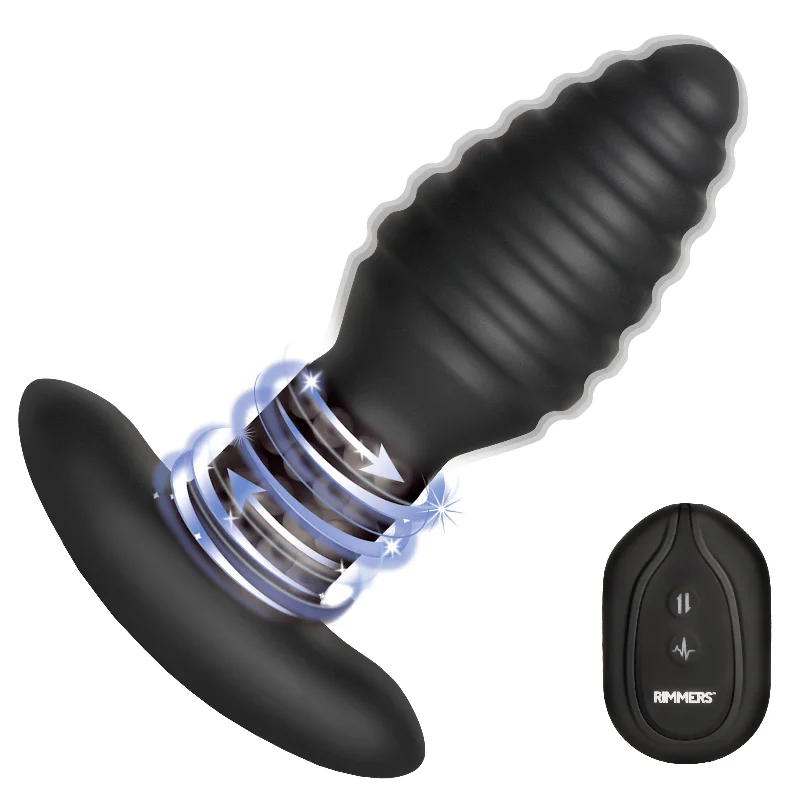 anal toys with premium feel-Model-E Vibrating Rimming Plug with Remote