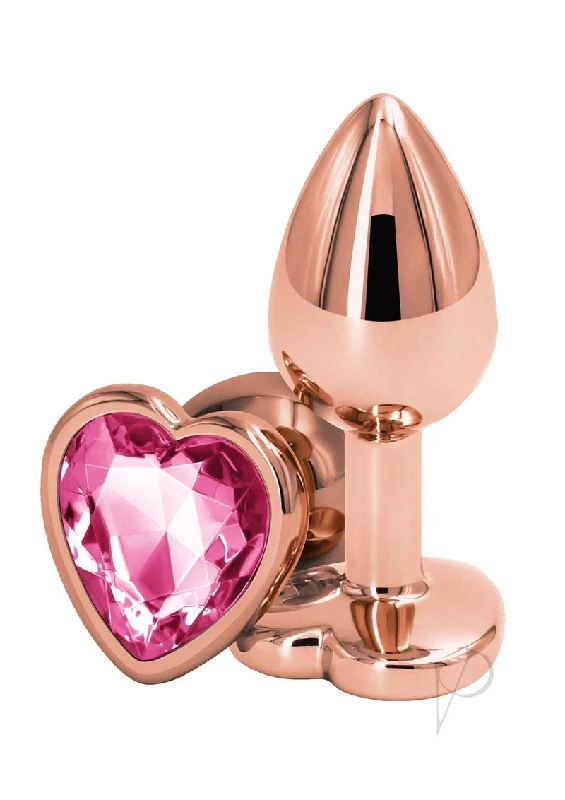 long-lasting anal toys battery-Rear Assets Rose Gold Heart Small Pink