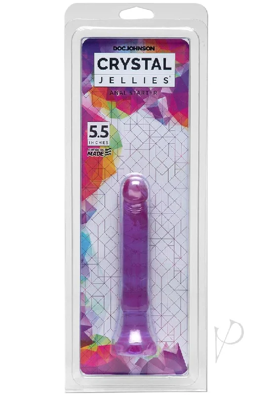 anal toys with powerful motor-Crystal Jellies Anal Starter 5.5 Purple