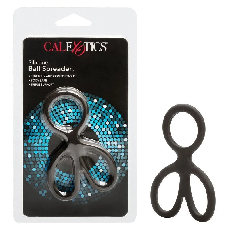 cock ring vibration tips-Ball Spreader | Silicone Cock and Ball Spreading Ring by Cal Exotics