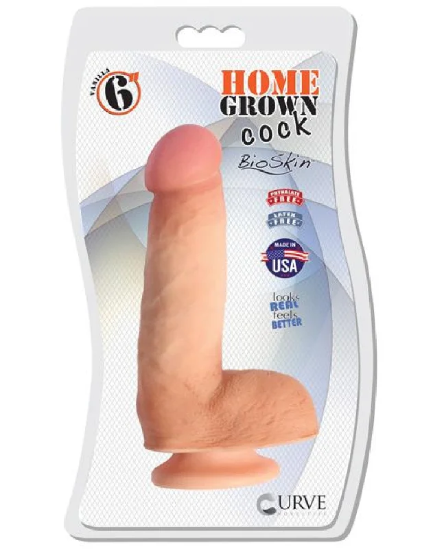 dildo hygiene reviews-"Curve Novelties Home Grown 6"" Bioskin Cock "