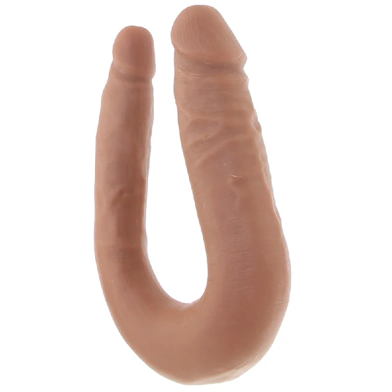 dildo battery resources-Dr. Skin Mini 12 Inch Double Dildo in Mocha