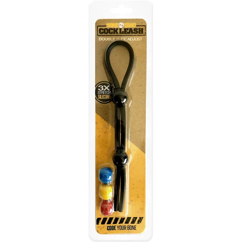 cock ring beginner tips guide-Boneyard Cock Leash Double Cock Ring